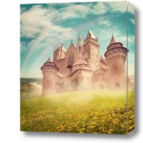 Картина Сказочный замок и радуга