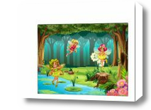 Картина Сказочные феи в лесу
