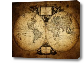 Картина Древняя карта мира