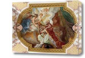 Картина Живопись - арфа и ангелы