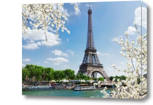 Картина париж весной