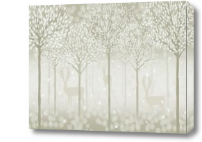 Картина Туманный лес