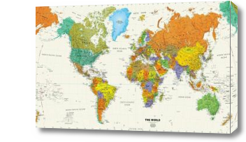 Картина Политическая карта мира